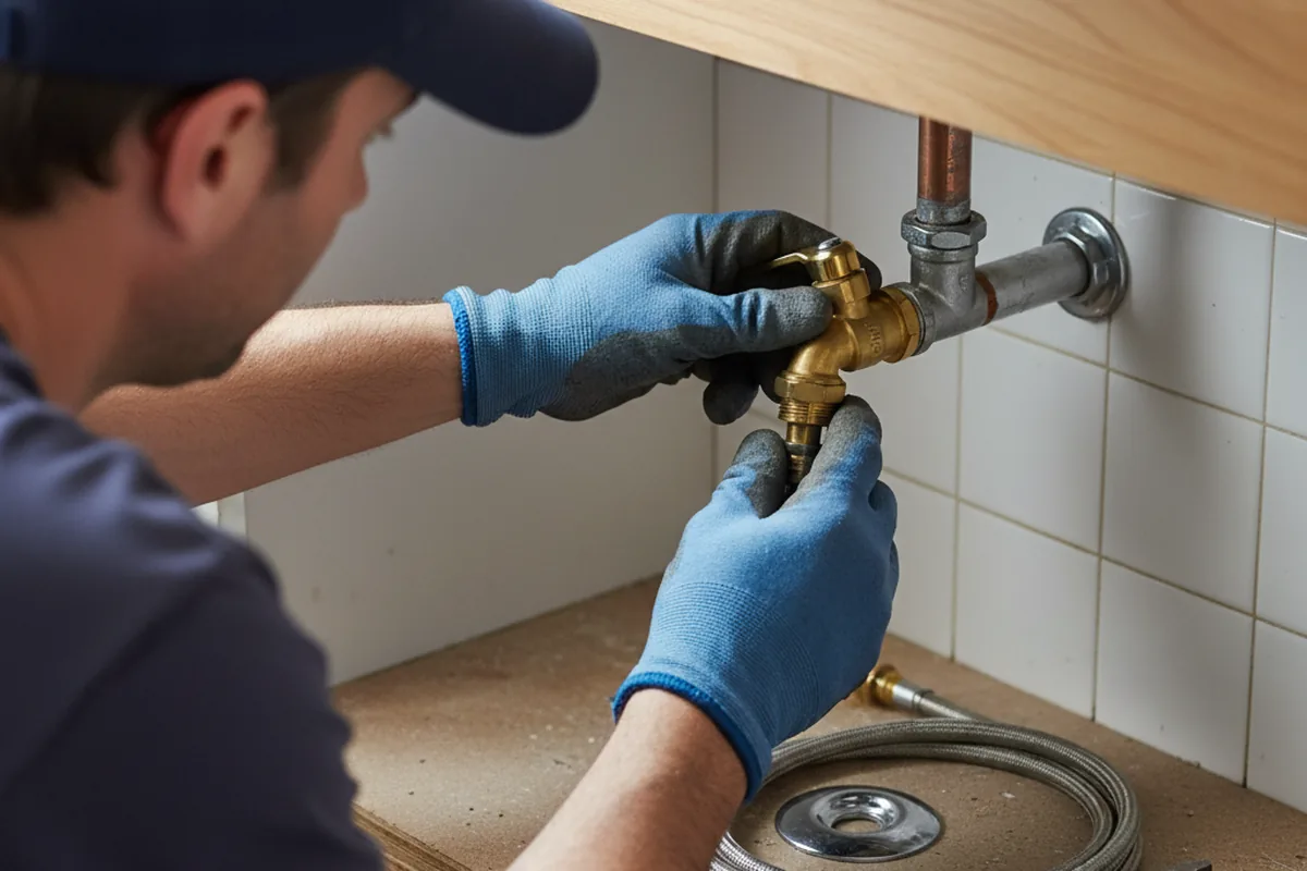 Shutoff valve and fitting work during Faucet and Fixture Repair in Post Falls